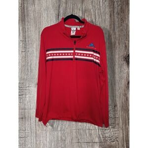 Puma Men's Volition Independence 1/4 Zip Golf Jacket - Red Ski Volition - Large